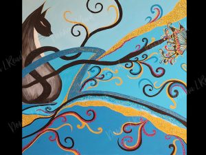Acrylic painting 3ft x 3ft. $900